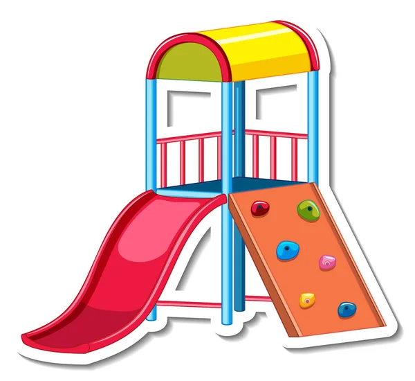 Sticker Template Slide Playground Isolated Illustration — Stock Vector