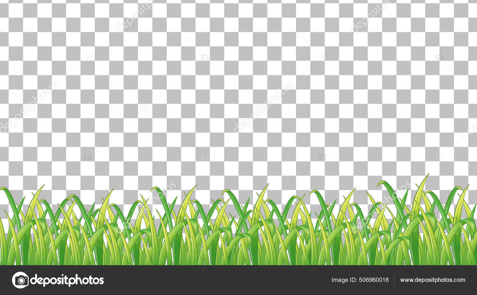 Simple Grass Field Transparent Background Illustration Stock Vector by ©interactimages 506960018
