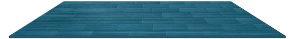 用白色背景图隔离的蓝色木制地砖 — 图库矢量图片