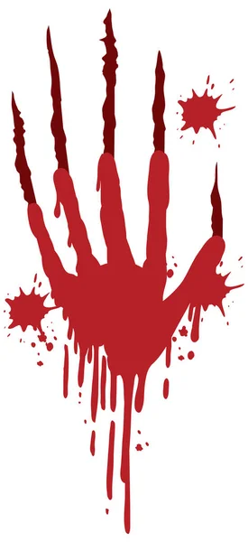 白い背景のイラストの血の爪傷 — ストックベクタ
