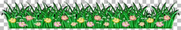 Χόρτο Και Φυτά Διαφανές Φόντο Για Την Εικονογράφηση Διακόσμηση — Διανυσματικό Αρχείο