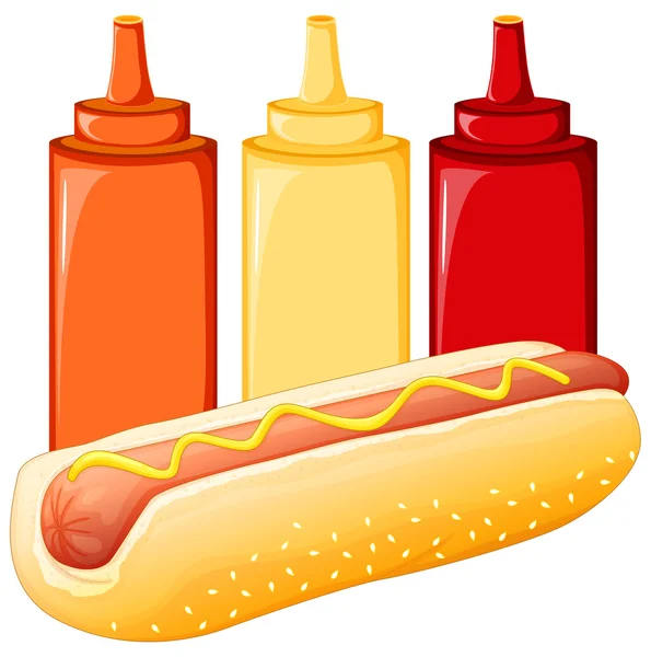 Hot dog — Stock Vector