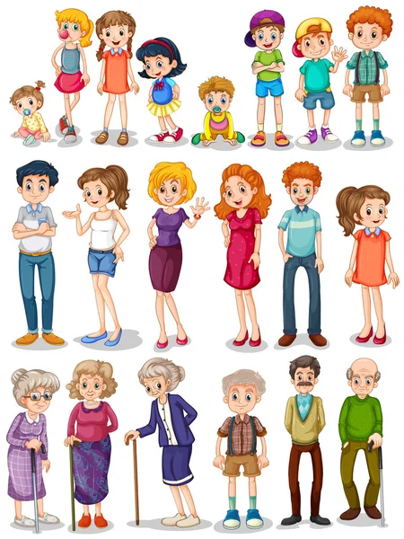 Family set — Stock Vector