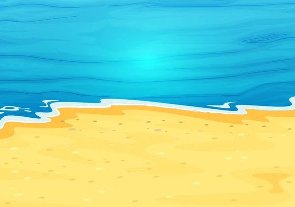 Una hermosa vista de la playa — Vector de stock