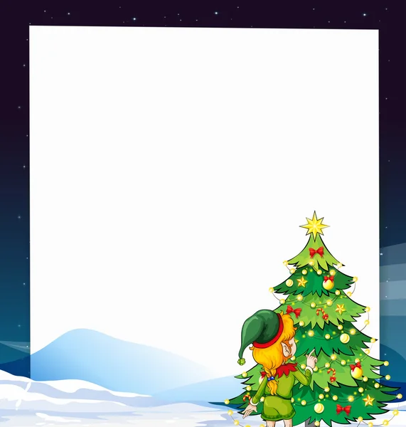 Banner de Navidad — Vector de stock