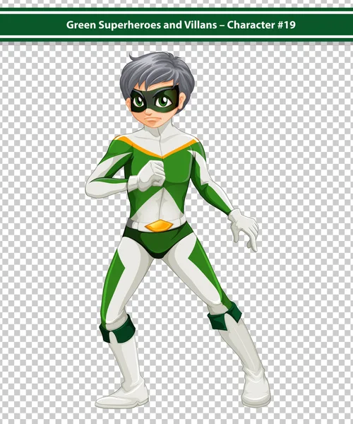 Superhéroe verde — Archivo Imágenes Vectoriales