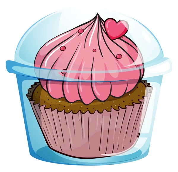 Cerrar cupcake — Vector de stock