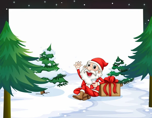 Banner met Kerstmis — Stockvector