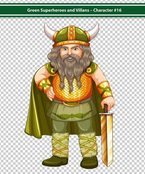 Viking Warrior — Stock Vector