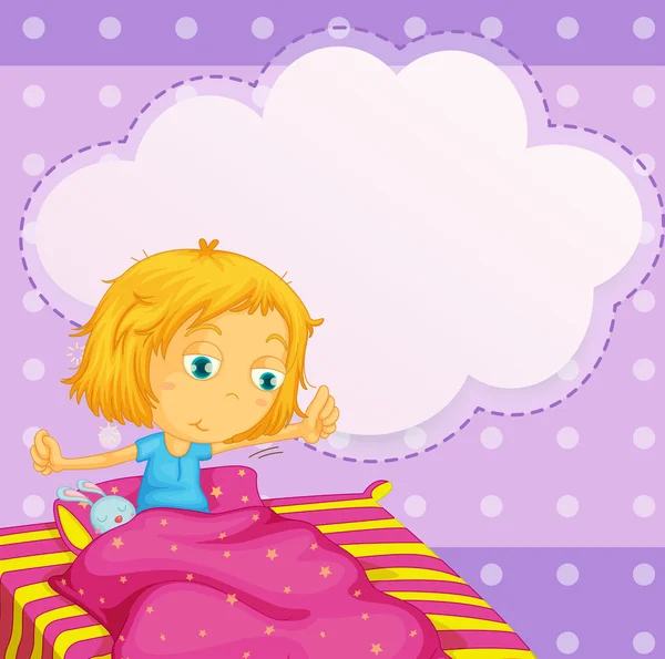 Girl dreaming — Stock Vector