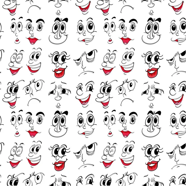 Expressions faciales — Image vectorielle