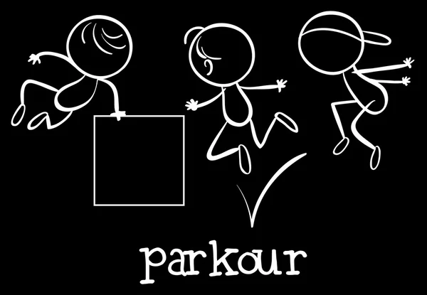 Parkour — Image vectorielle