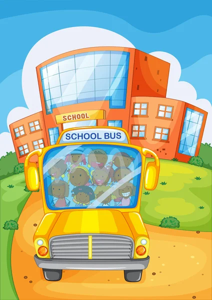 Schoolbus — Stockvector