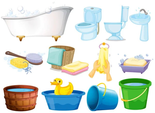 Set de baño — Vector de stock