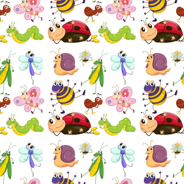 Seamless insects — Stock Illustration Seamless insects Royalty Free Stock Vectors