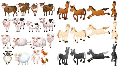 Farm animals vector Farm animals vector