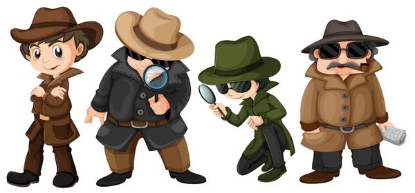 Detectives — Stock Vector