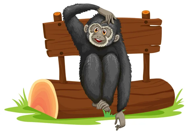 Gibbon — Stok Vektör