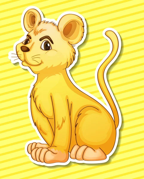 Lion ourson — Image vectorielle