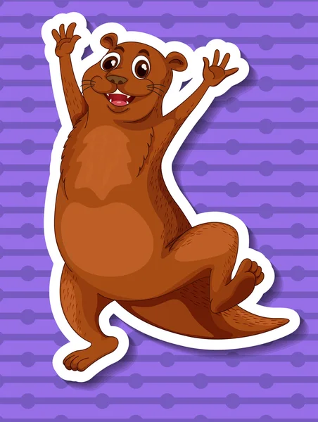 Loutre — Image vectorielle