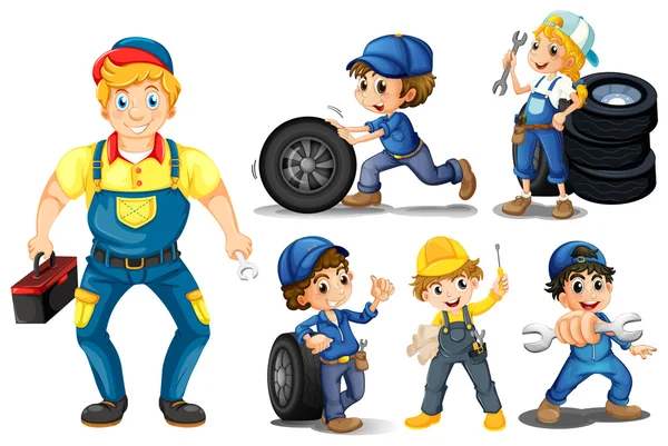 Mechanic set — Stock Vector