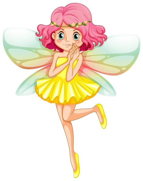 Yellow fairy — Stock Vector