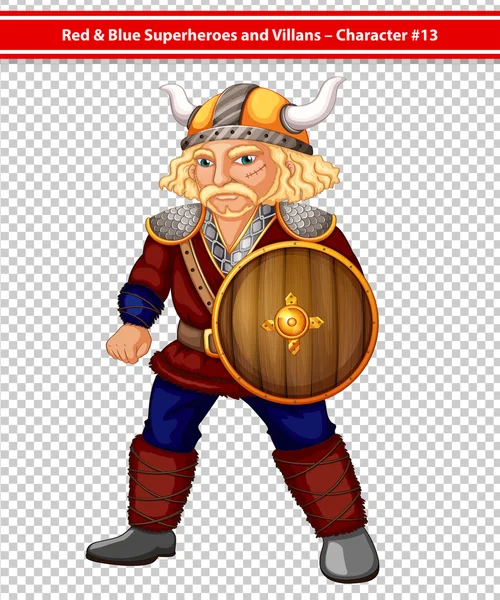 Vikingo masculino — Vector de stock