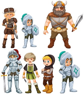 Knights and Warriors clipart