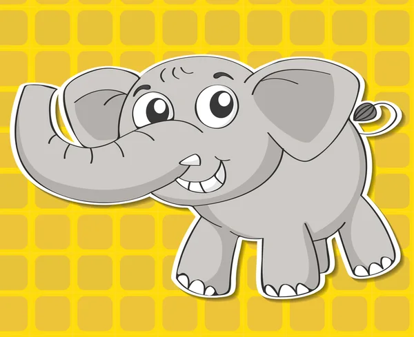 Olifant illustratie — Stockvector