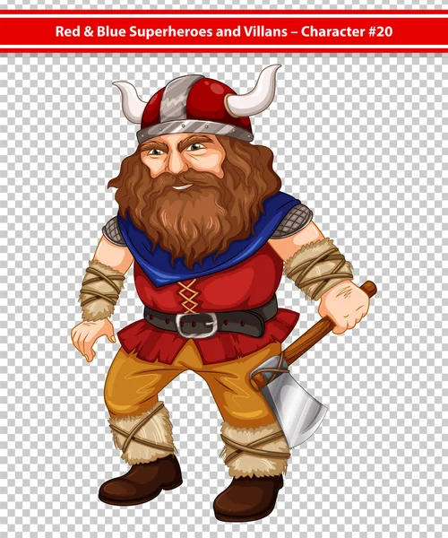 Vikingo masculino — Vector de stock