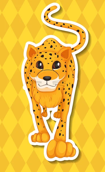 Ilustración de leopardo — Vector de stock