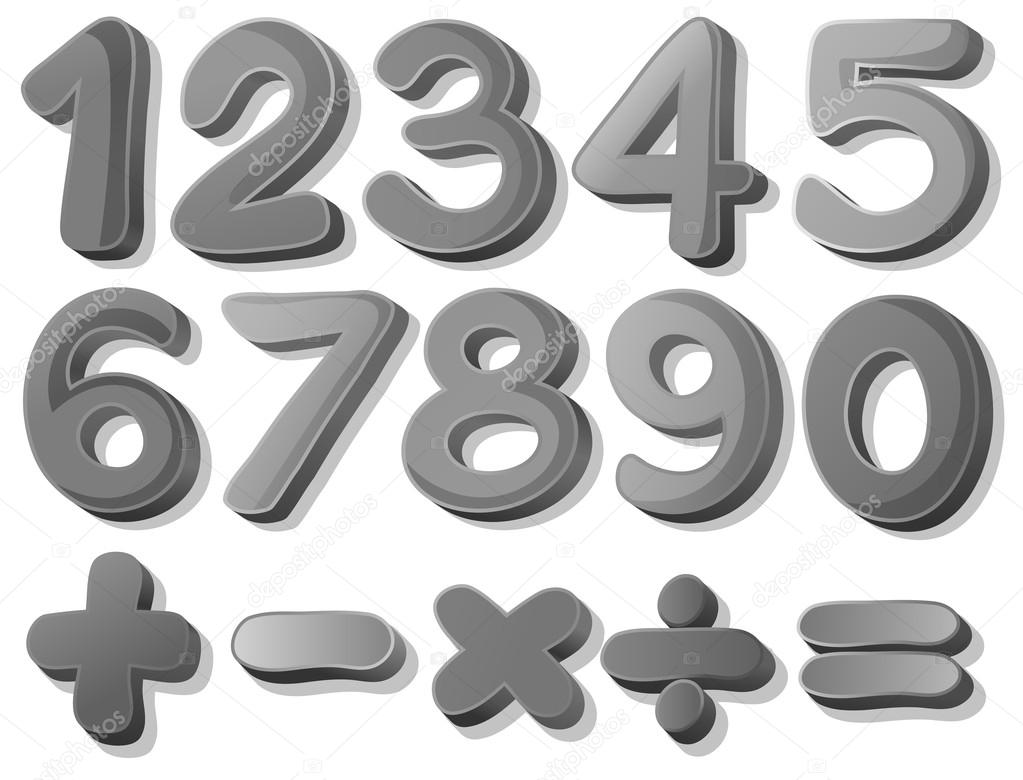 Numbers Illustration Stock Vector by ©interactimages 54088963