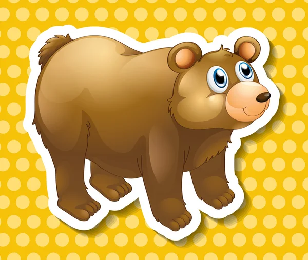 Illustrazione dell'orso — Vettoriale Stock