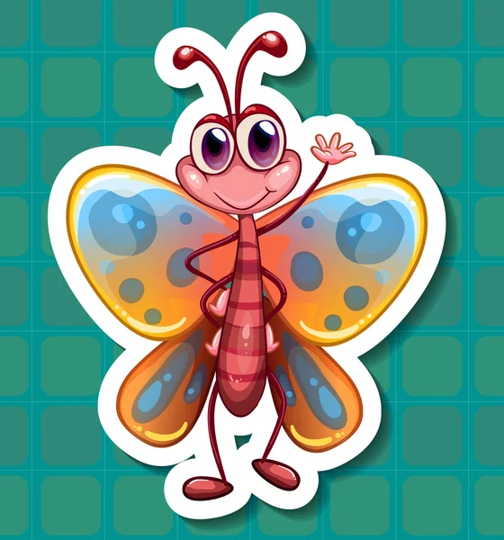 Ilustración mariposa — Vector de stock