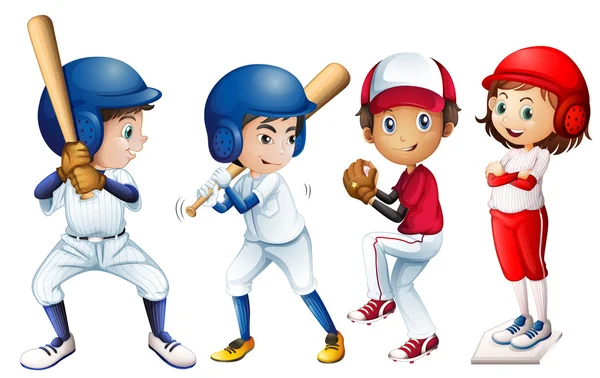 Équipe de baseball — Image vectorielle