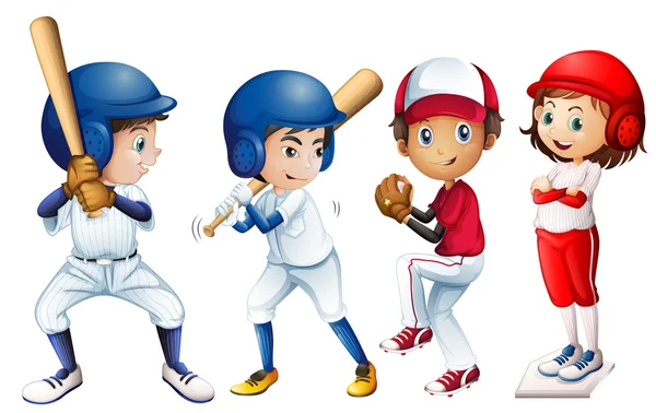 Squadra di baseball — Vettoriale Stock