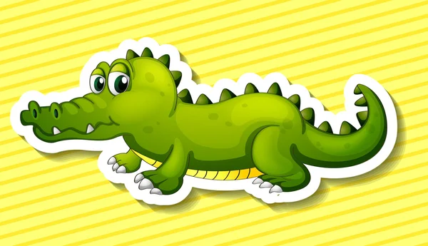Krokodil illustratie — Stockvector