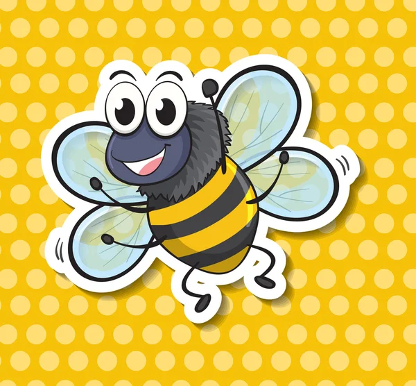 Bee Illustration — Stock Vector