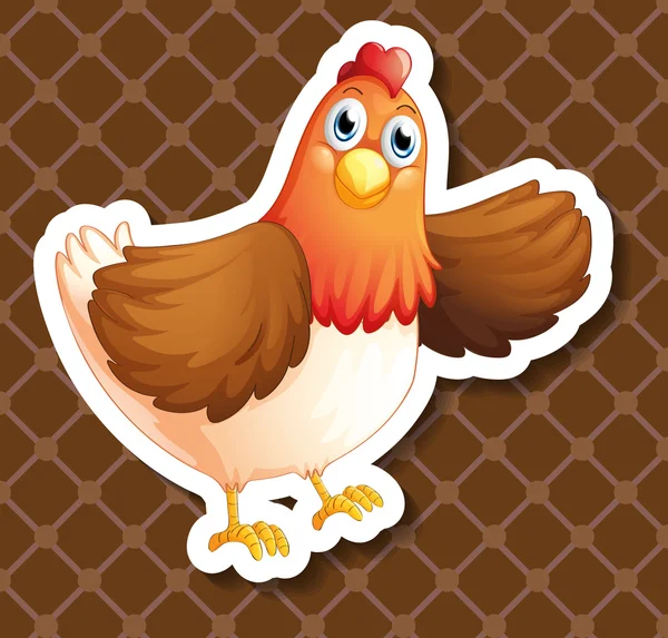 Chicken Illustration — Stock Vector