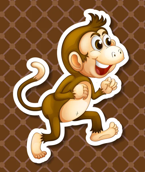 Εικονογράφηση μαϊμού — Διανυσματικό Αρχείο