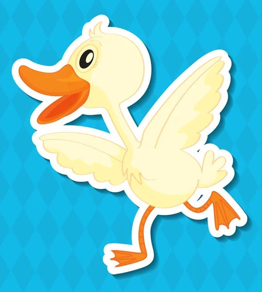 Ilustración de pato — Vector de stock