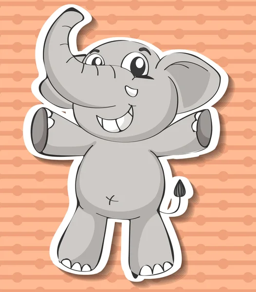 Elephant Illustration — Stock Vector