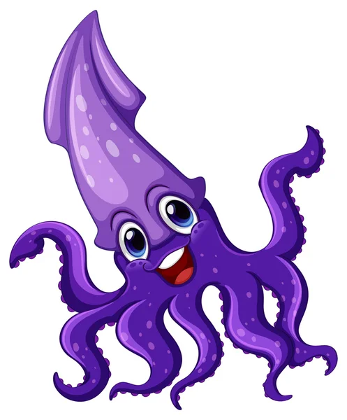 Squid Illustration — Stock vektor