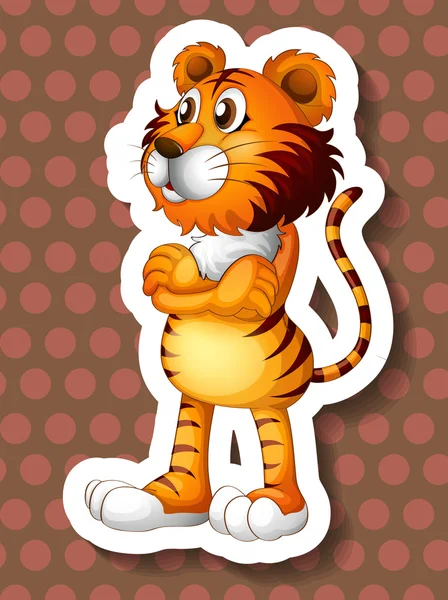 Тигровая иллюстрация — стоковый вектор