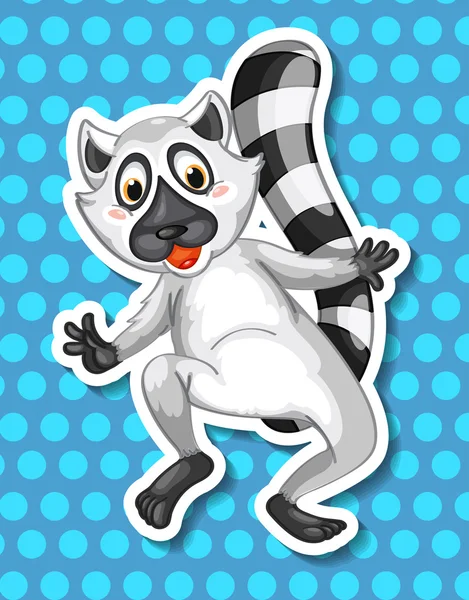 Lemur illustratie — Stockvector