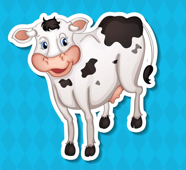 Ilustración vaca — Vector de stock