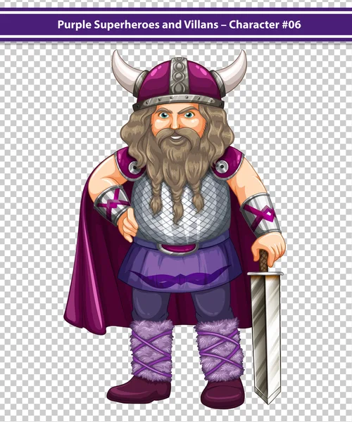 Ilustración vikinga — Vector de stock