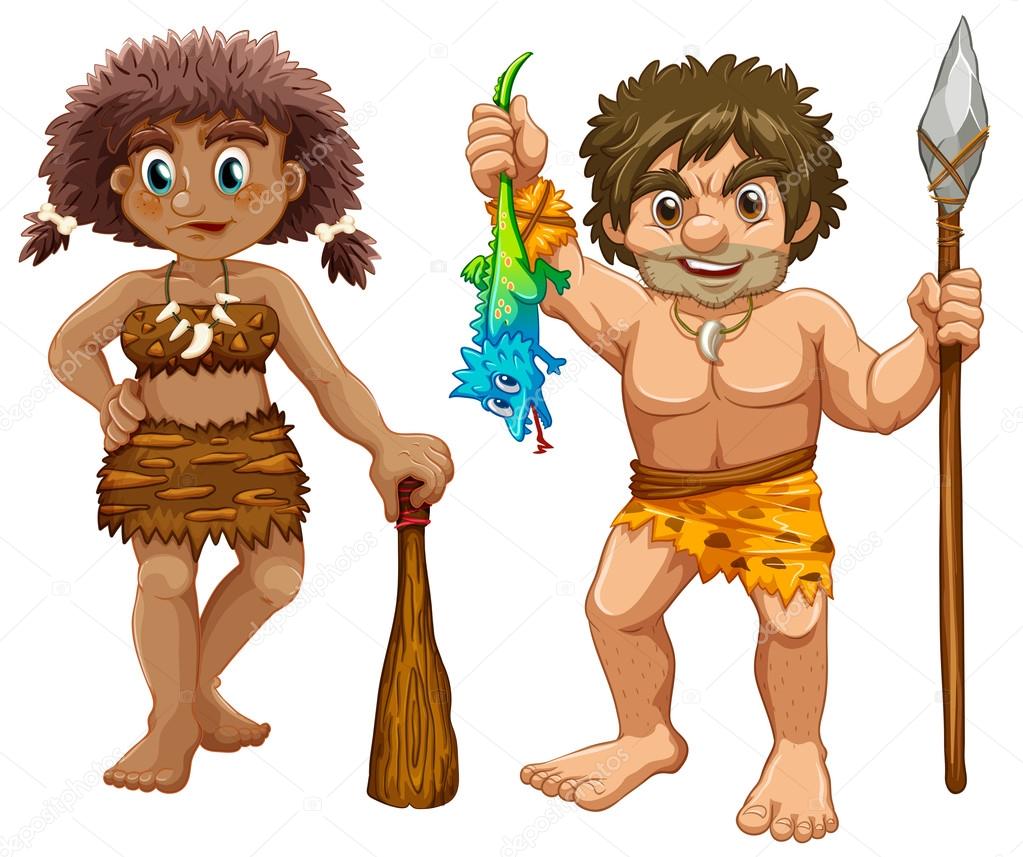 Cavemen Illustration