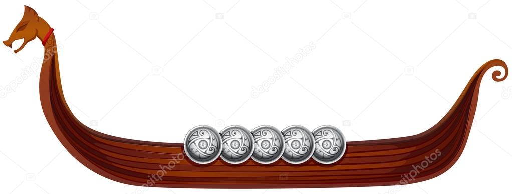 Viking ship Illustration