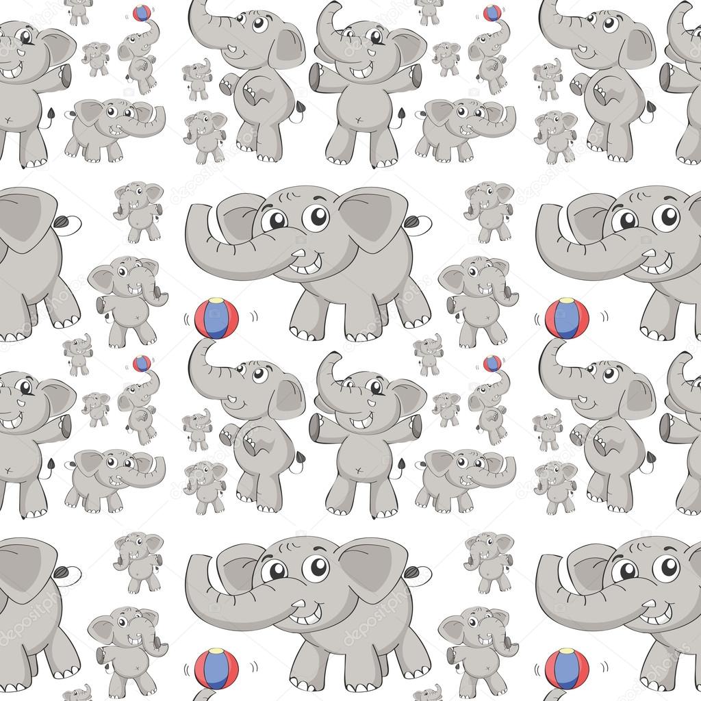 Seamless elephant Illustration